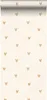Sanders & Sanders carta da parati cuori beige e oro 53 cm x Anteprima dell’immagine prodotto 1