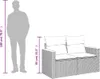 VidaXL 366008, 2 sedadlo/sedadiel, Krém, 110 kg, 1240 mm, Náhľad obrázku produktu 9