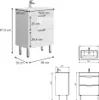 Badkamermeubelset Vicco Clayton Wit 2-delig, Model 40064 Productafbeelding-voorbeeld 3