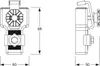 Technical drawing with dimensions of a plumbing fixture component. Anteprima dell’immagine prodotto
