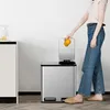 VonHaus 30L Mülleimer 2 x 15L Fächer, Edelstahl, Mit Produktbild-Vorschau 7
