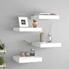 Półki Ścienne, 4 Szt., Białe, 23 X 23,5 X 3,8 Cm, Mdf Podgląd zdjęcia produktu 13