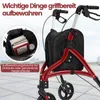COSTWAY Rollator stretto per appartamenti, triciclo Anteprima dell’immagine prodotto 7
