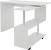 ML-Design Scrivania a L con sgabello, 150x88x75 cm, bianco, Anteprima dell’immagine prodotto 2