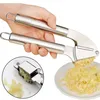Knoblauchpresse Edelstahl 1 Stück, Großes Fassungsvermögen, Produktbild-Vorschau 1