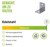 Alberts Winkelverbinder | Edelstahl | 70 x 70 x 55 mm | Produktbild-Vorschau 6