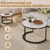 okwish 2-in-1-Couchtisch Tischplatte in Marmoroptik, Produktbild-Vorschau 5