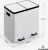 Klarstein Grama 40 Mülleimer - 40L Küchen-Abfalleimer mit 2 Produktbild-Vorschau 6