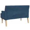 vidaXL Lavica s vankúšom modrá 113x64,5x75,5 cm látka Náhľad obrázku produktu 5