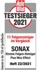 A marketing image showing a test winner award for a car wheel cleaner. Produktbild-Vorschau