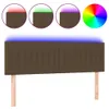 LED Kopfteil Dunkelbraun 144x5x78/88 cm Stoff Produktbild-Vorschau 1