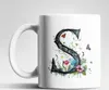 Name A bis Z Blumen Schmetterlinge Kaffeetasse Teetasse Produktbild-Vorschau 1