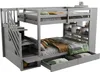 Letto a castello Sweiko 90x200 cm, scala di sicurezza con Anteprima dell’immagine prodotto 5