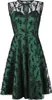 Voodoo Vixen Mittellanges Kleid Damen Emerald grün XL Produktbild-Vorschau 1