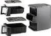 An air fryer and its accessories are displayed against a white background. Anteprima dell’immagine prodotto
