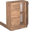 A kitchen cabinet base unit with two doors and internal shelving, shown with a wood grain finish. Podgląd zdjęcia produktu