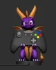 A 3D render of a Spyro the Dragon figurine holding a video game controller. Náhled obrázku produktu
