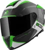 FC-Moto Hawk EVO-X helm, mat zwart/groen/wit, maat L Productafbeelding-voorbeeld 1