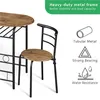 A close-up of a dining set with a table and chair, highlighting its features. Produktbild-Vorschau