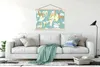 MuchoWow® Textilposter Weltkarte - Alpaka - Berge 120x80 cm Produktbild-Vorschau 3