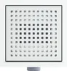 vidaXL Scarico doccia a punto argento 20 x 20 cm acciaio Anteprima dell’immagine prodotto 7