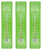 Three green thermometers side-by-side. Produktbild-Vorschau