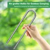 12× kotwy do gruntu, 30 cm słupki do gruntu, ocynkowane Podgląd zdjęcia produktu 8