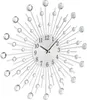Relaxdays Wanduhr, glitzerndes Diamanten-Design, Produktbild-Vorschau 1