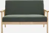 sweeek - Divano a 2 posti con rivestimento in velluto a Anteprima dell’immagine prodotto 2