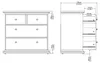 Commode - Blanc 48,5 x 96,2 x 86,9 cm (h) Voir les images du produit 14