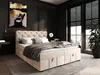 Boxspringbett Schlafzimmerbett GISEL 180x200cm Stoff Produktbild-Vorschau 1