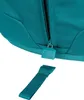 A close-up of a teal backpack zipper with a teal zipper pull and a detached teal strap. Podgląd zdjęcia produktu