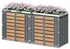 Szafka na 4 pojemniki na śmieci o pojemności 120 l/240 l – Podgląd zdjęcia produktu 1