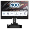 A marketing image of an AOC monitor with feature callouts. Voir les images du produit