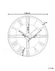 BELIANI Wanduhr Schwarz Metall Rund 80 cm mit Zifferblatt Produktbild-Vorschau 3