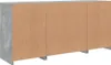 vidaXL Sideboard avec lampes LED gris béton 142,5x37x67 cm Voir les images du produit 9