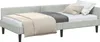 vidaXL Rohový rám postele s čelem světle šedý 90 cm x 200 Náhled obrázku produktu 1