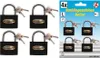 KRAFTMANN 85164 Vorhängeschloss-Set, 4-tlg., Produktbild-Vorschau 5