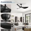Sofucor 132 cm moderner Deckenventilator, Produktbild-Vorschau 5