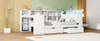 L-förmiges Holz-Plattformbett 140x200 mit Schreibtisch und Produktbild-Vorschau 7