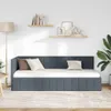 vidaXL Hoekbed met hoofdeinde, donkergrijs, 80 cm x 200 cm, Productafbeelding-voorbeeld 3