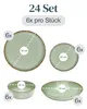PURE LIVING Geschirrset Rustic aus Steingut, 24-tlg., für 6 Produktbild-Vorschau 12
