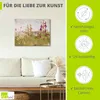 ARTland Leinwandbild Stockrosen am Meer Größe: 40x30 cm Produktbild-Vorschau 2
