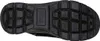 The sole of a black shoe is shown from an underneath view. Produktbild-Vorschau