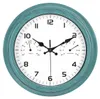 Horloge Murale Rétro Vintage Étanche IvoQ avec Thermomètre Voir les images du produit 1