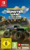 A video game cover art featuring monster trucks. Produktbild-Vorschau