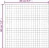 A grid pattern representing a blanket or similar textile, with dimensions indicated. Produktbild-Vorschau