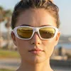 VeyRey Occhiali da sole sportivi Borned montatura bianca Anteprima dell’immagine prodotto 6