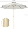 Outsunny Parasol droit de jardin inclinable parasol avec Voir les images du produit 5