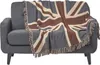 HOMESCAPES Žakárová deka Union Jack ve vintage stylu - Náhled obrázku produktu 1